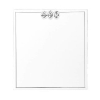 Hearts of the Holy Family Border JMJ Notepad