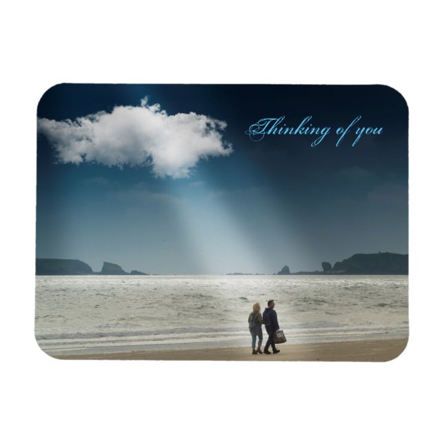 Hearts on a Beach. Magnet (Horizontal)