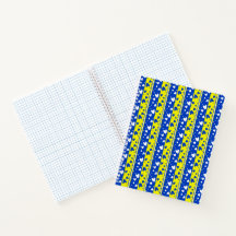 Hearts on a blue and yellow background