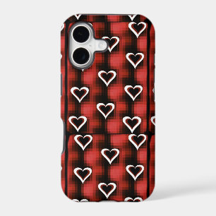 Hearts On Chequerboard