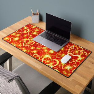 Hearts On Fire Desk Mat