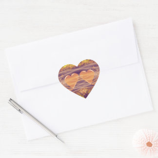 Hearts on fire heart sticker