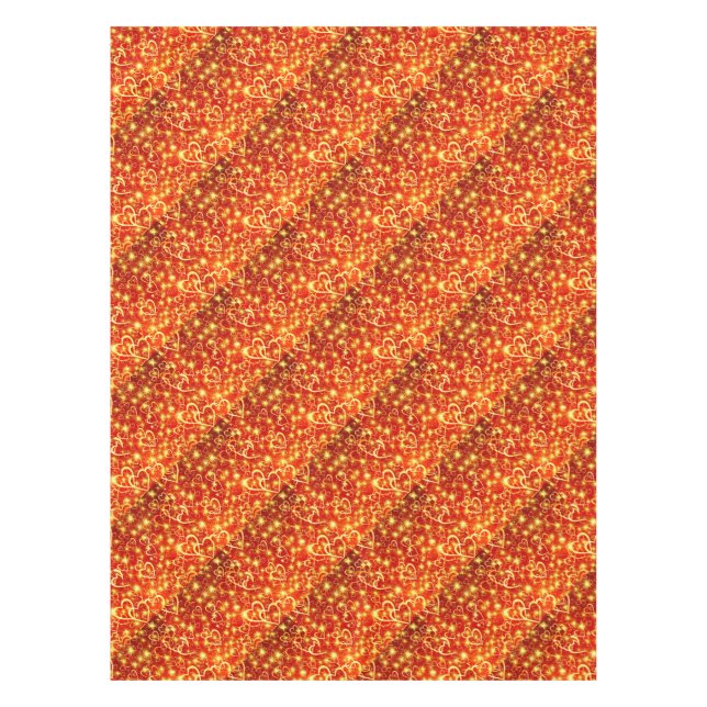 Hearts On Fire Tablecloth (Front)