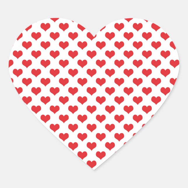 Hearts on heart sticker (Front)