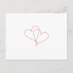 Hearts Open Postcard