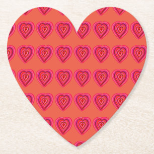 Hearts Paper Coaster