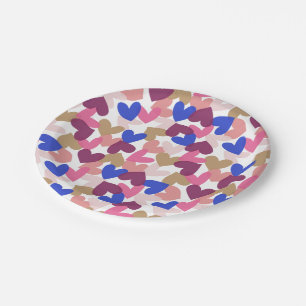 Hearts Paper Plate
