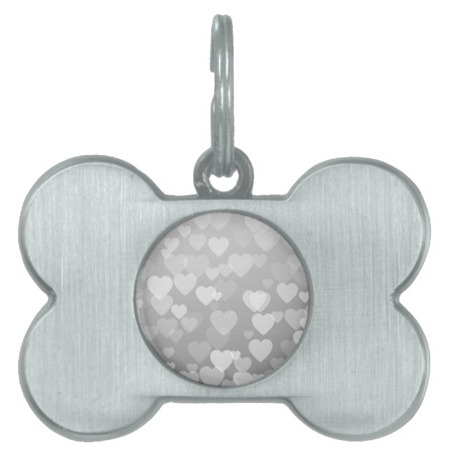 Hearts Pattern 17 Pet ID Tag (Front)