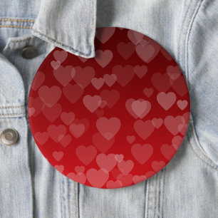 Hearts Pattern 19 6 Cm Round Badge
