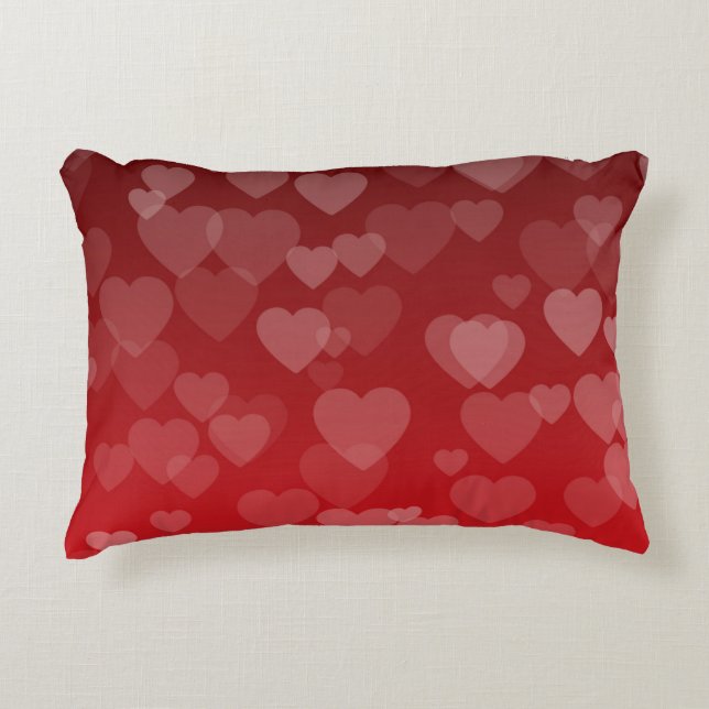 Hearts Pattern 19 Decorative Cushion (Front)
