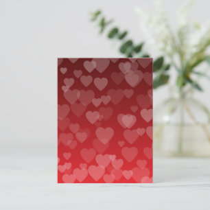 Hearts Pattern 19 Holiday Postcard