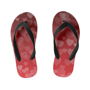 Hearts Pattern 19 Kid's Jandals