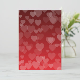 Hearts Pattern 19 Thank You Card