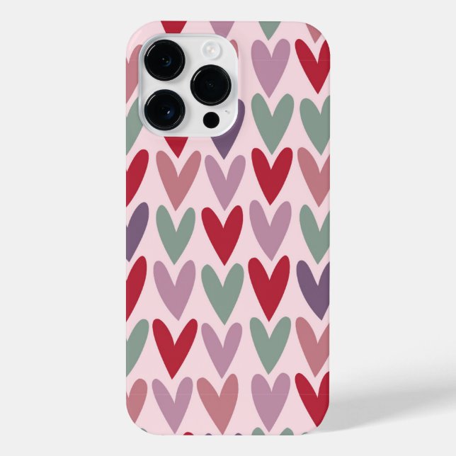 Hearts Pattern 1 iPhone Case (Back)