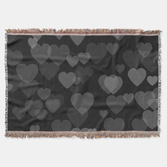 Hearts Pattern 20 Throw Blanket (Front)
