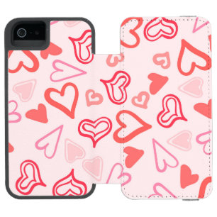 Hearts Pattern 23 Incipio Watson™ iPhone 5 Wallet Case