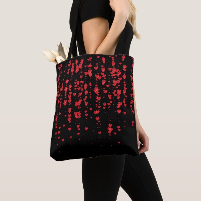 Hearts Pattern 24 Tote Bag (Close Up)