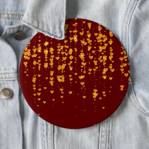 Hearts Pattern 25 6 Cm Round Badge