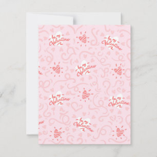 Hearts Pattern 25 Card