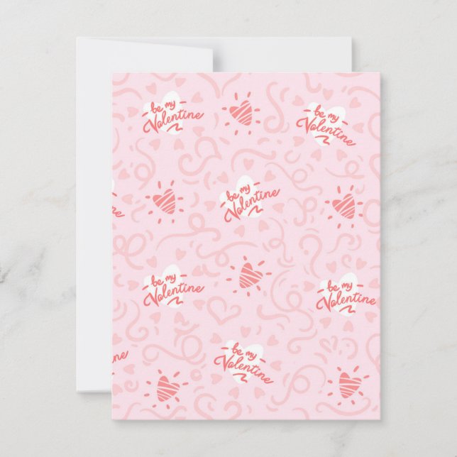 Hearts Pattern 25 Card (Front)