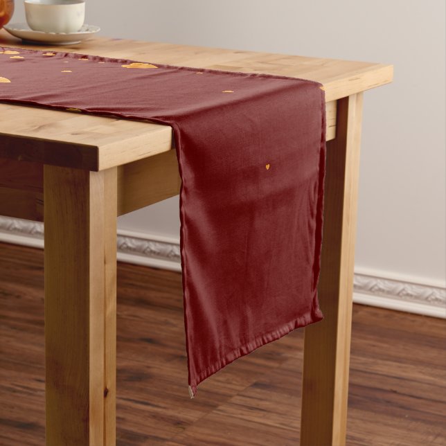 Hearts Pattern 25 Short Table Runner (In Situ)