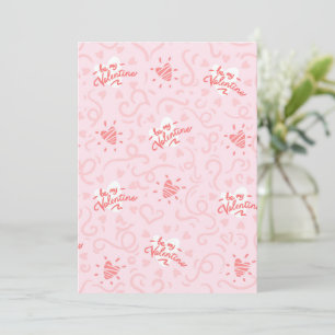 Hearts Pattern 25 Thank You Card