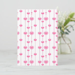 Hearts Pattern 26 Thank You Card