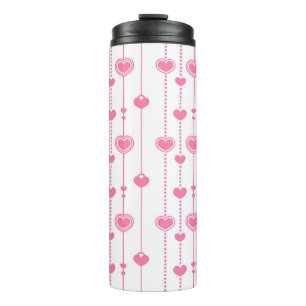 Hearts Pattern 26 Thermal Tumbler