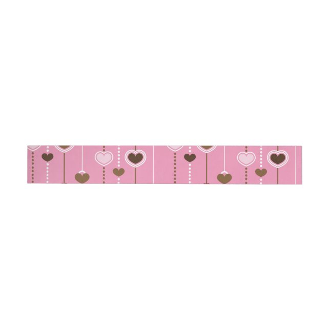 Hearts Pattern 27 Wrap Around Label (Individual)