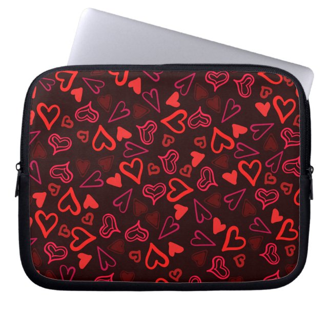 Hearts Pattern 29 Laptop Sleeve (Front)