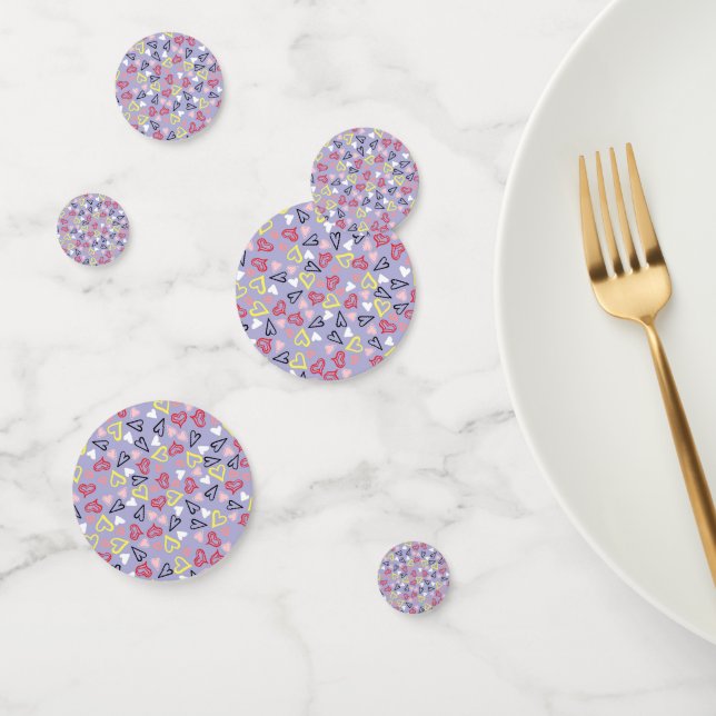 Hearts Pattern 31 Confetti (Group)