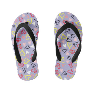 Hearts Pattern 31 Kid's Jandals