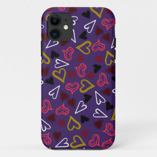 Hearts Pattern 32 Case-Mate iPhone Case