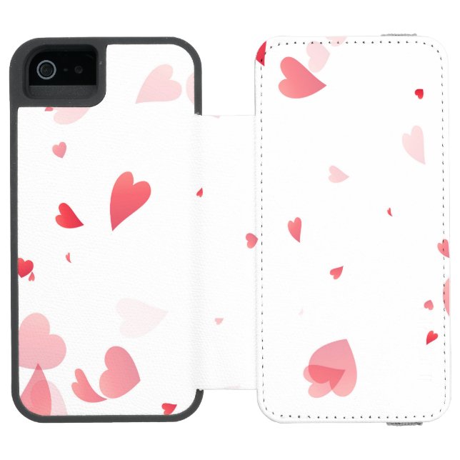 Hearts Pattern 33 Incipio iPhone Wallet Case (Folio Open)