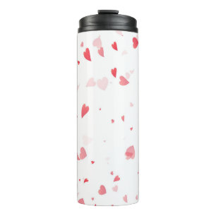 Hearts Pattern 33 Thermal Tumbler