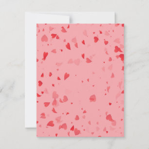 Hearts Pattern 34 Card