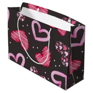 Hearts Pattern 34 Large Gift Bag