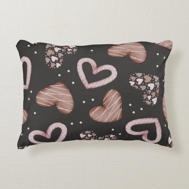 Hearts Pattern 35 Decorative Cushion (Front)