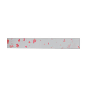 Hearts Pattern 37 Wrap Around Label