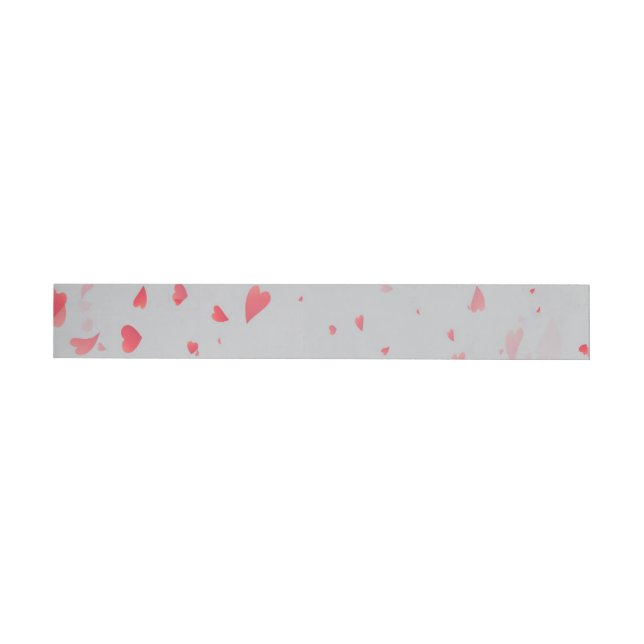 Hearts Pattern 37 Wrap Around Label (Individual)