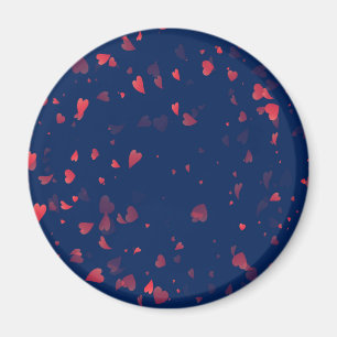 Hearts Pattern 40 Magnet