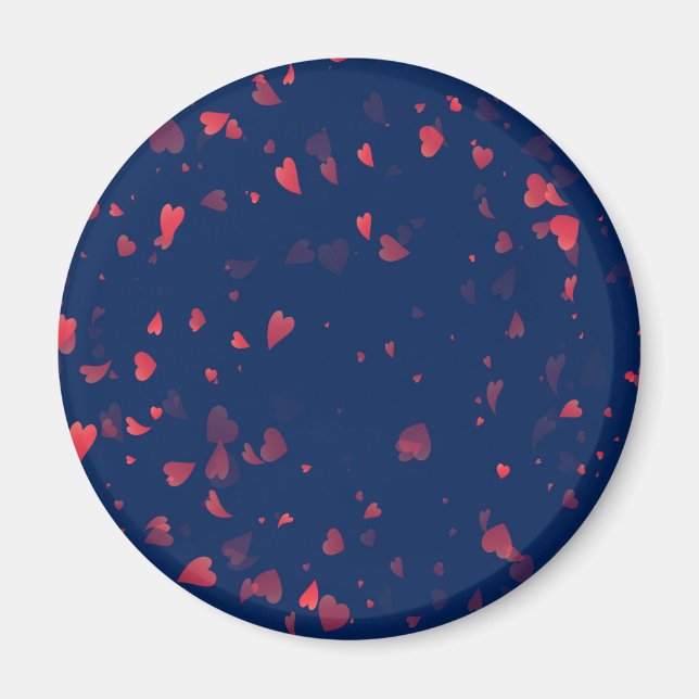 Hearts Pattern 40 Magnet (Front)