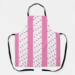 Hearts pattern All-Over Print Apron