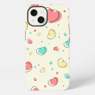Hearts Pattern – Cute Love Design iPhone 13 Case