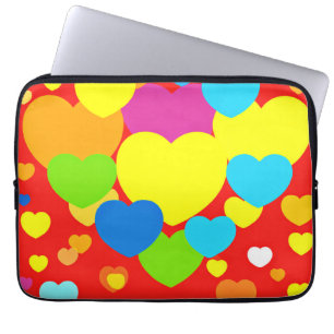 Hearts Pattern Design Laptop Sleeve