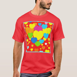 Hearts Pattern Design T-Shirt