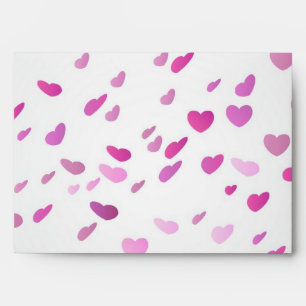 Hearts pattern envelope