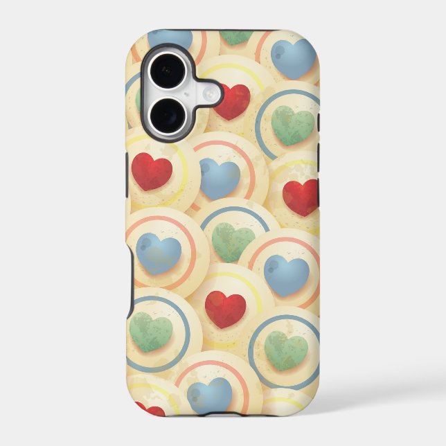 Hearts pattern in vintage style (Back)