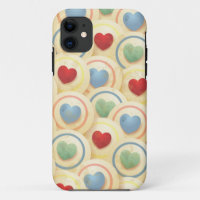 Hearts pattern in vintage style