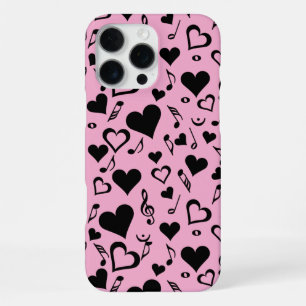 Hearts Pattern iPhone 16 Pro Max Case